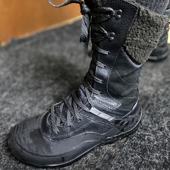 Women’s MERRELL aurora ice + winter boots size 10 - Picture 4 of 8